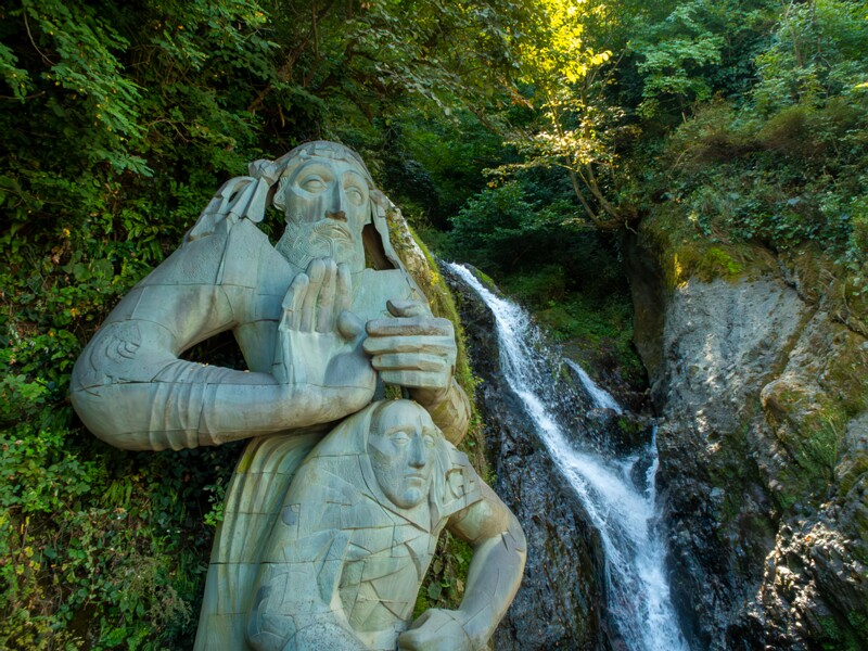 Andrew the Apostle Sculpture and Waterfall 2025-08-20 1-11